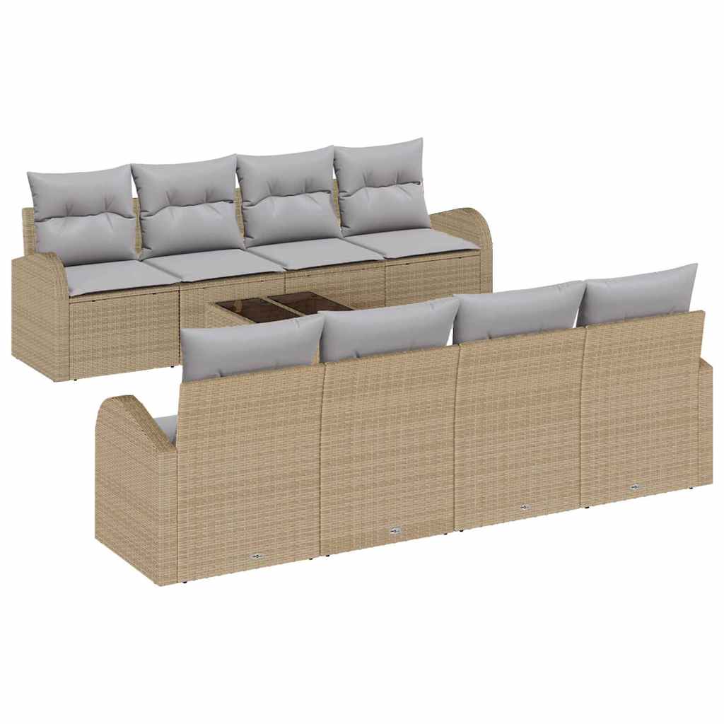 Gartensofa-set Beige 55 x 55 x 37 cm Poly-Rattan