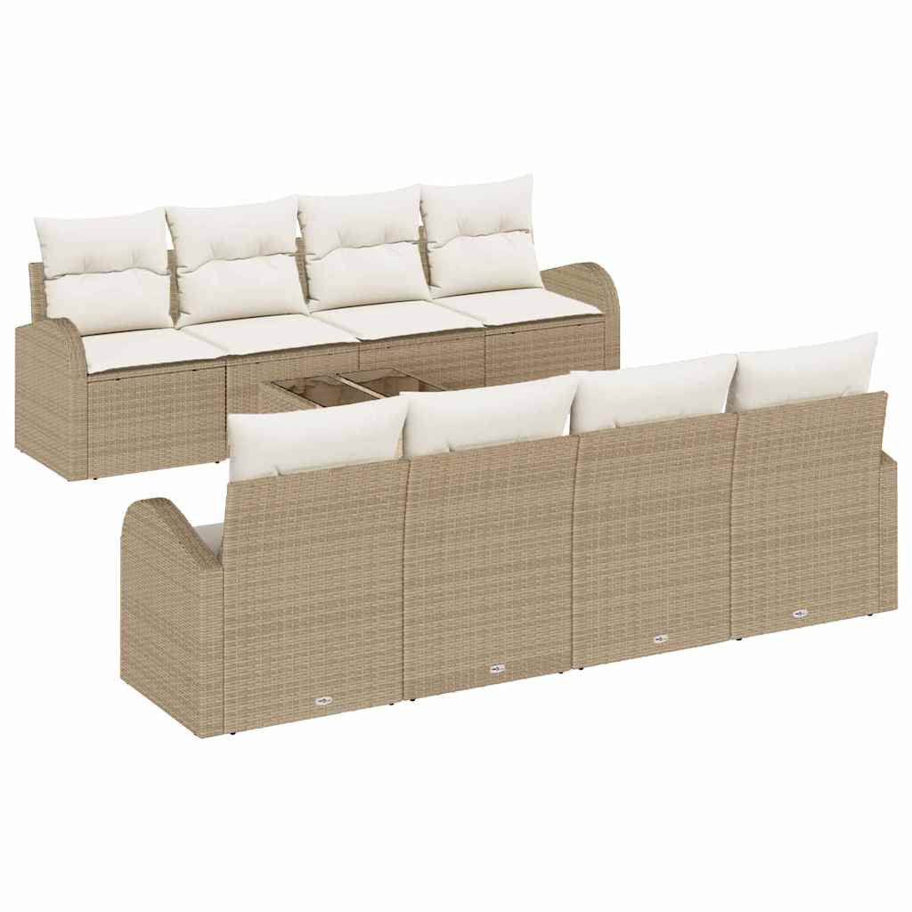 Gartensofa-set Beige 55 x 55 x 37 cm Poly-Rattan
