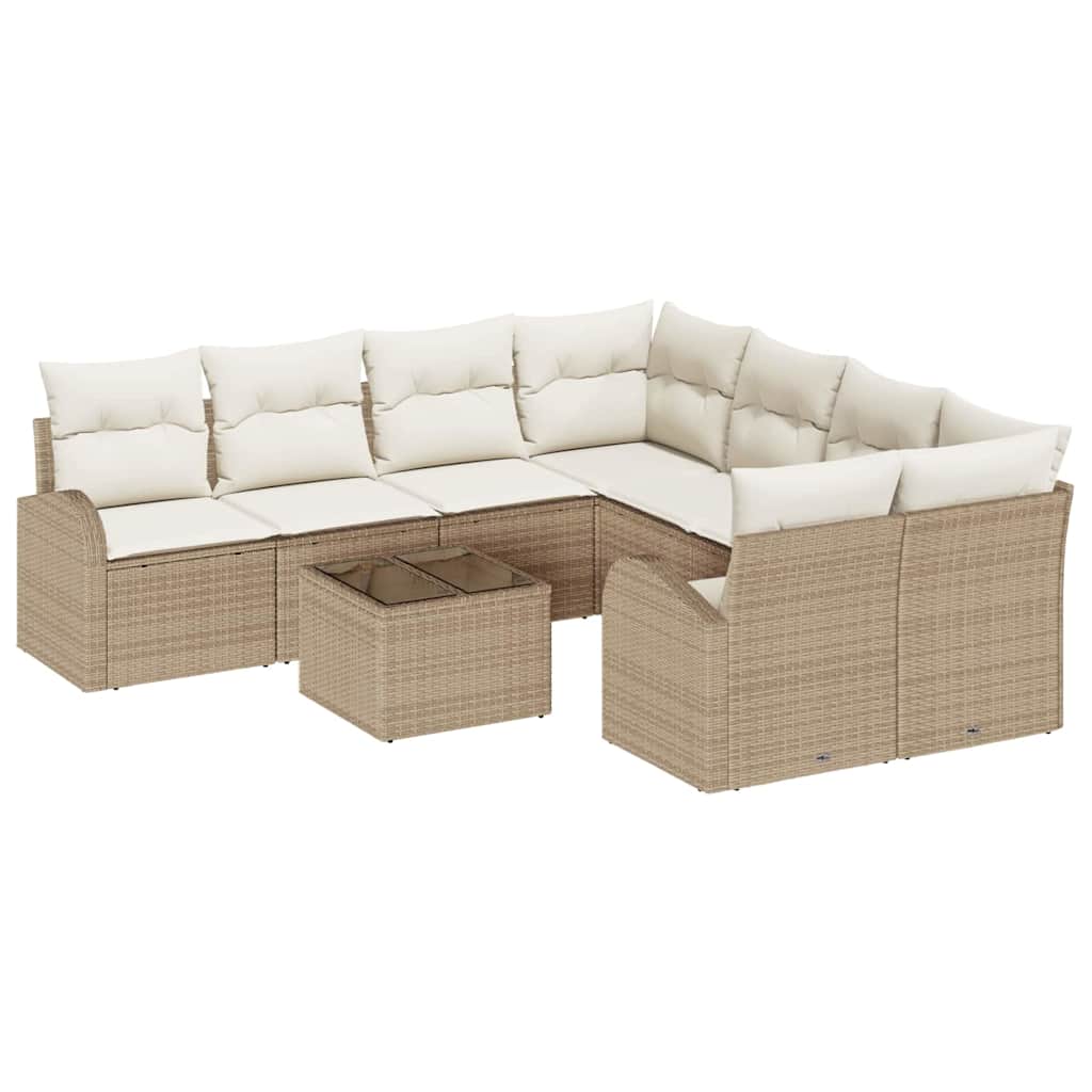 Gartensofa-set Beige 55 x 55 x 37 cm Poly-Rattan