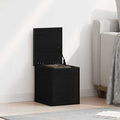 Aufbewahrungsbox Schwarz Eichen-Optik 30 x 35 x 35 cm