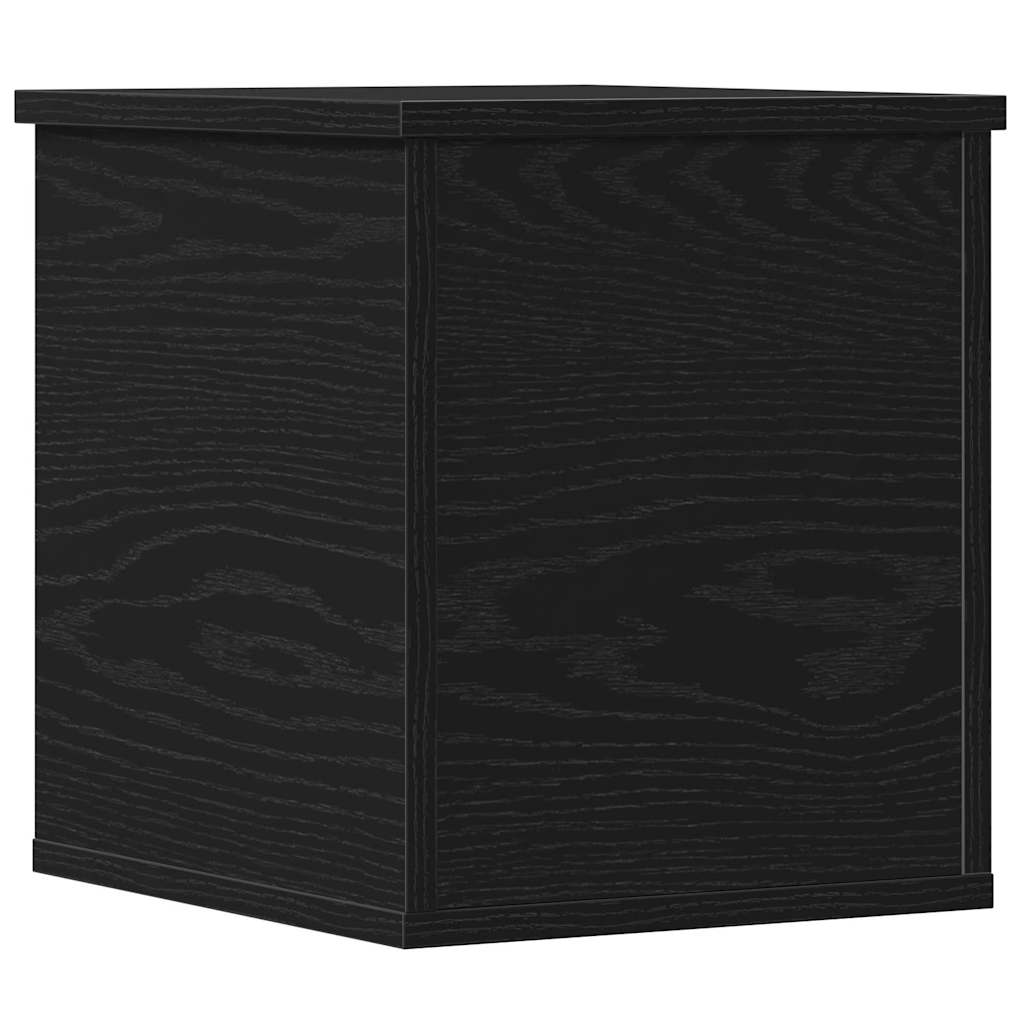 Aufbewahrungsbox Schwarz Eichen-Optik 30 x 35 x 35 cm