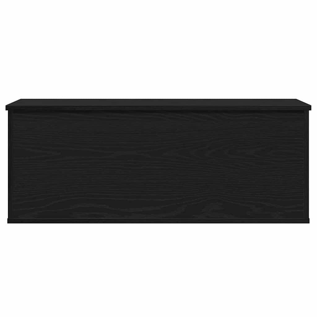 Aufbewahrungsbox Schwarz Eichen-Optik 90 x 35 x 35 cm