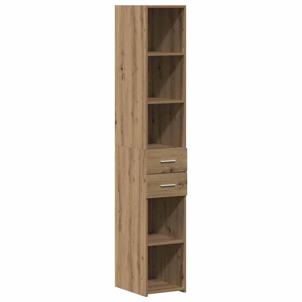 Bücherregal mit Schubladen Artisan-Eiche 30 x 42,4 x 185,2 cm