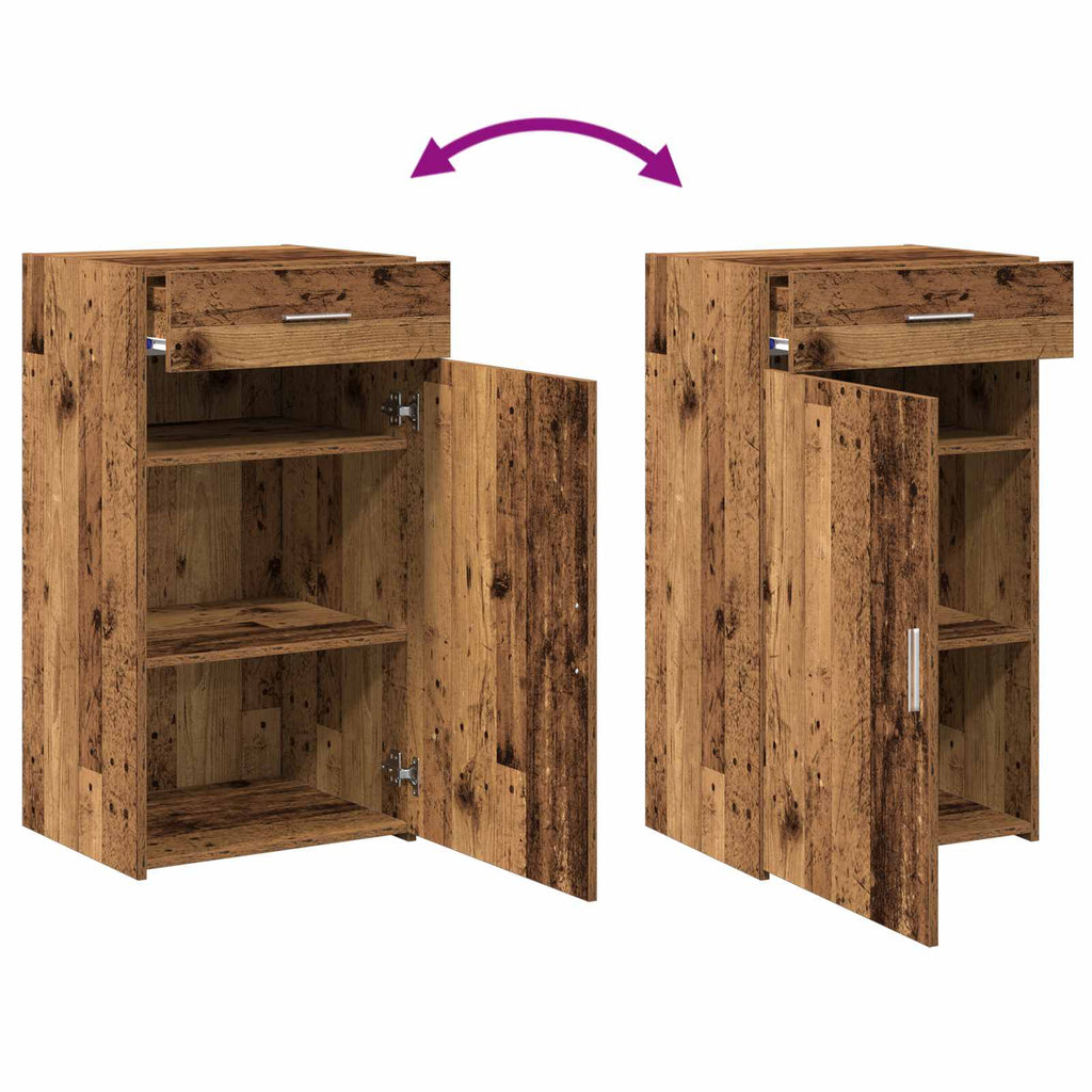 Sideboard mit Schubladen Altholz 50 x 42,5 x 93 cm