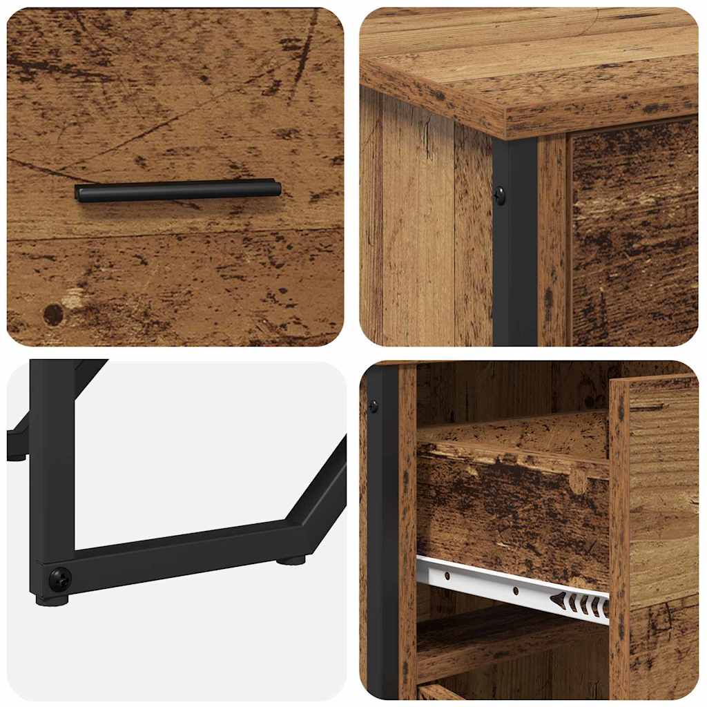 Sideboard mit Schubladen Altholz 97 x 32,5 x 74,5 cm