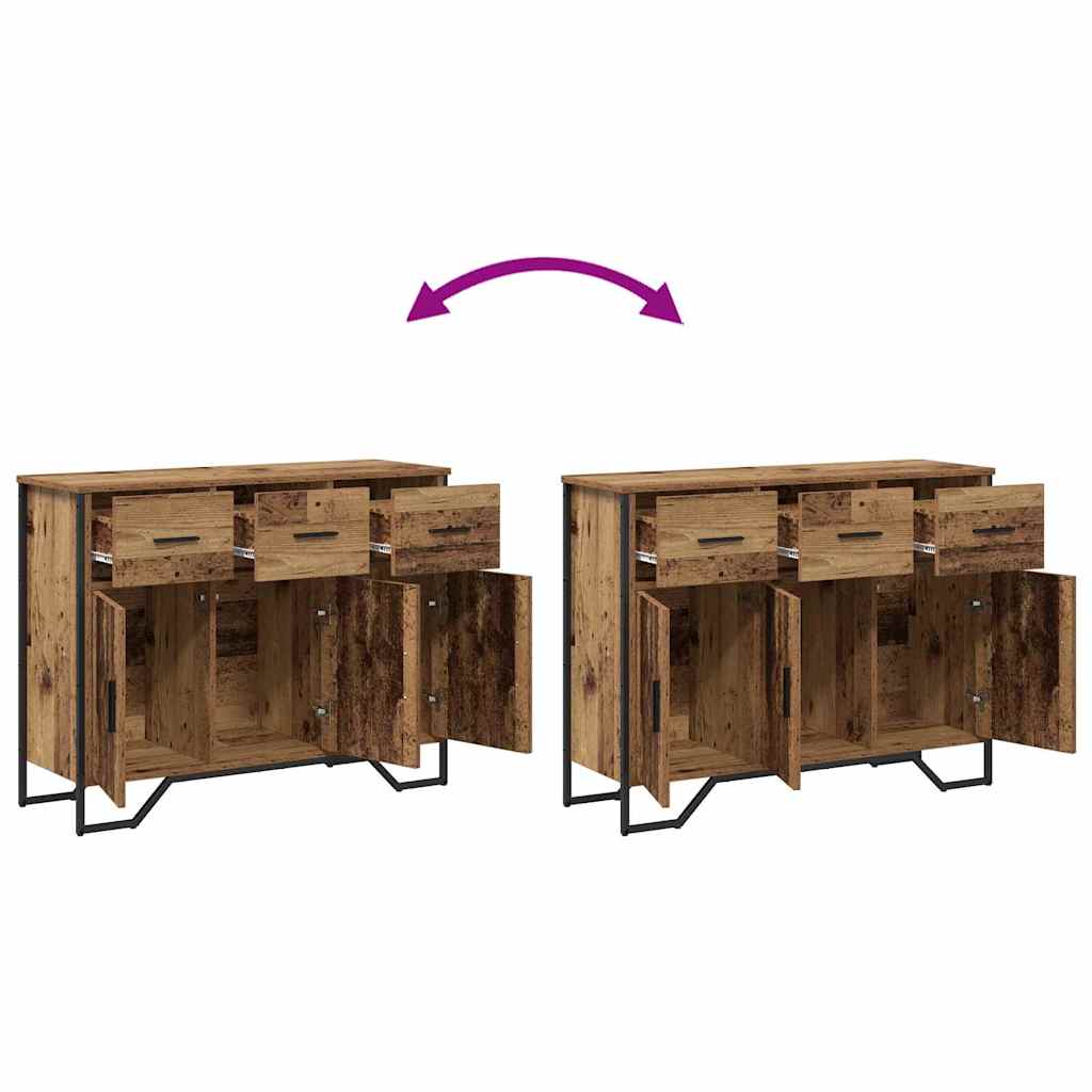 Sideboard mit Schubladen Altholz 97 x 32,5 x 74,5 cm