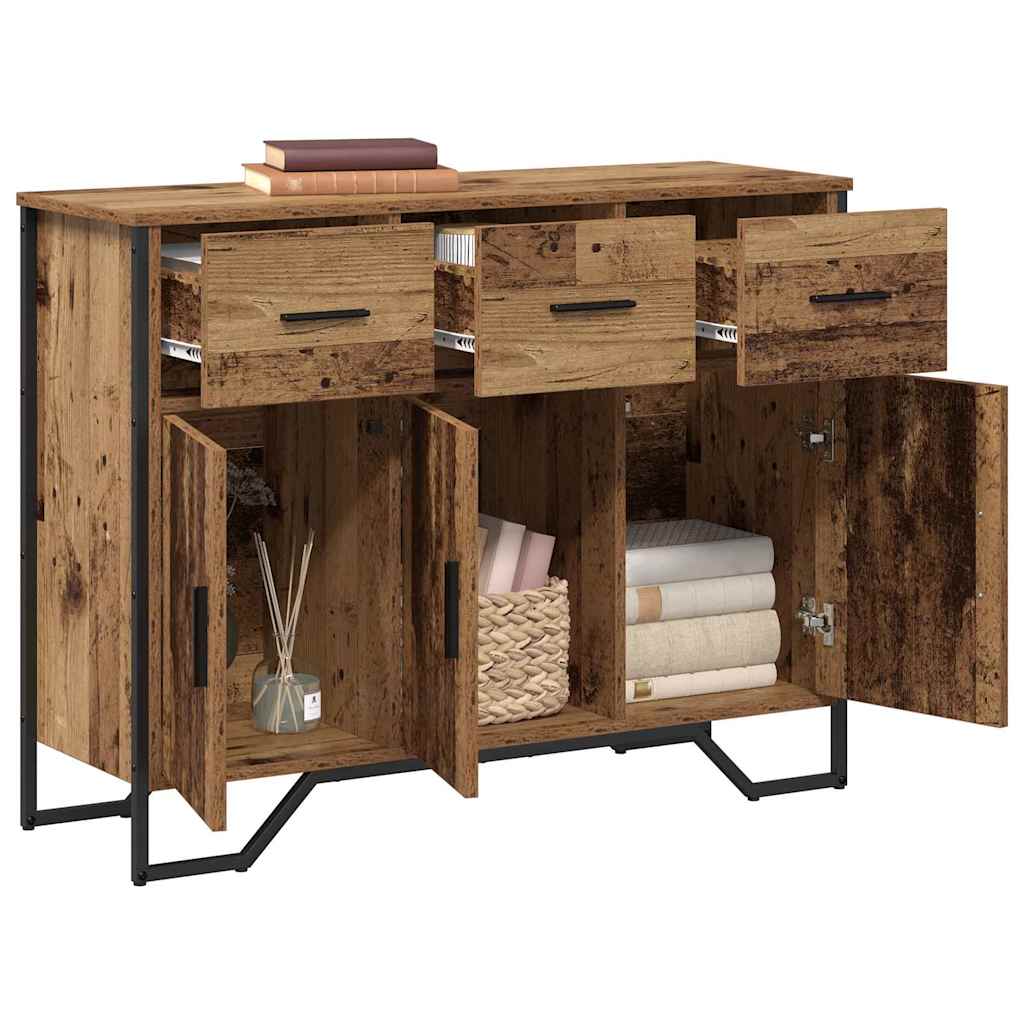 Sideboard mit Schubladen Altholz 97 x 32,5 x 74,5 cm