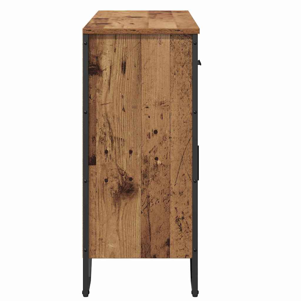 Sideboard mit Schubladen Altholz 97 x 32,5 x 74,5 cm