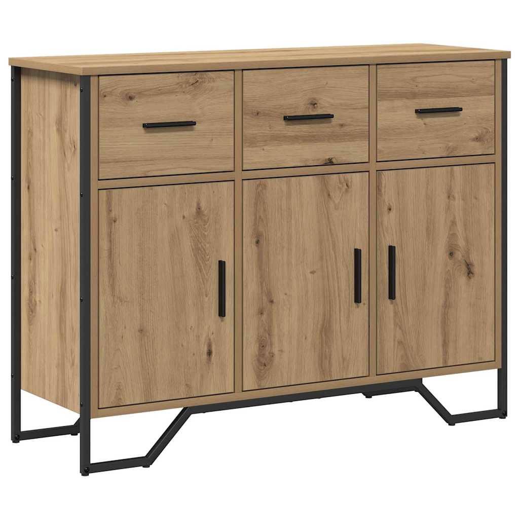 Sideboard mit Schubladen Artisan-Eiche 97 x 32,5 x 74,5 cm