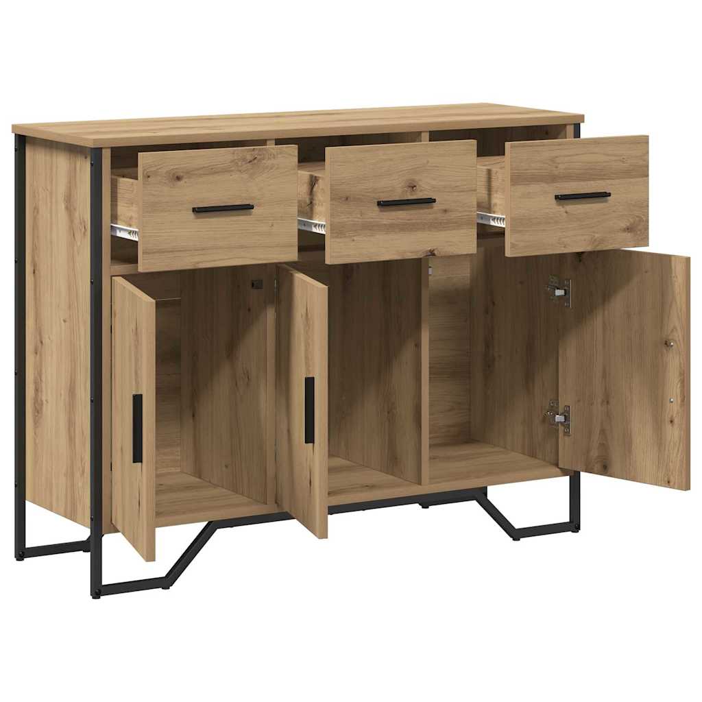 Sideboard mit Schubladen Artisan-Eiche 97 x 32,5 x 74,5 cm