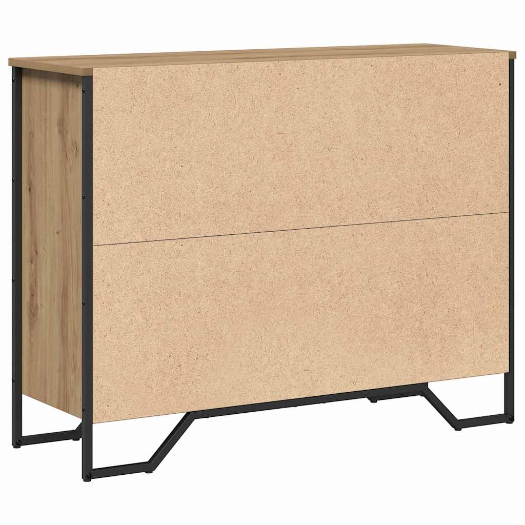 Sideboard mit Schubladen Artisan-Eiche 97 x 32,5 x 74,5 cm