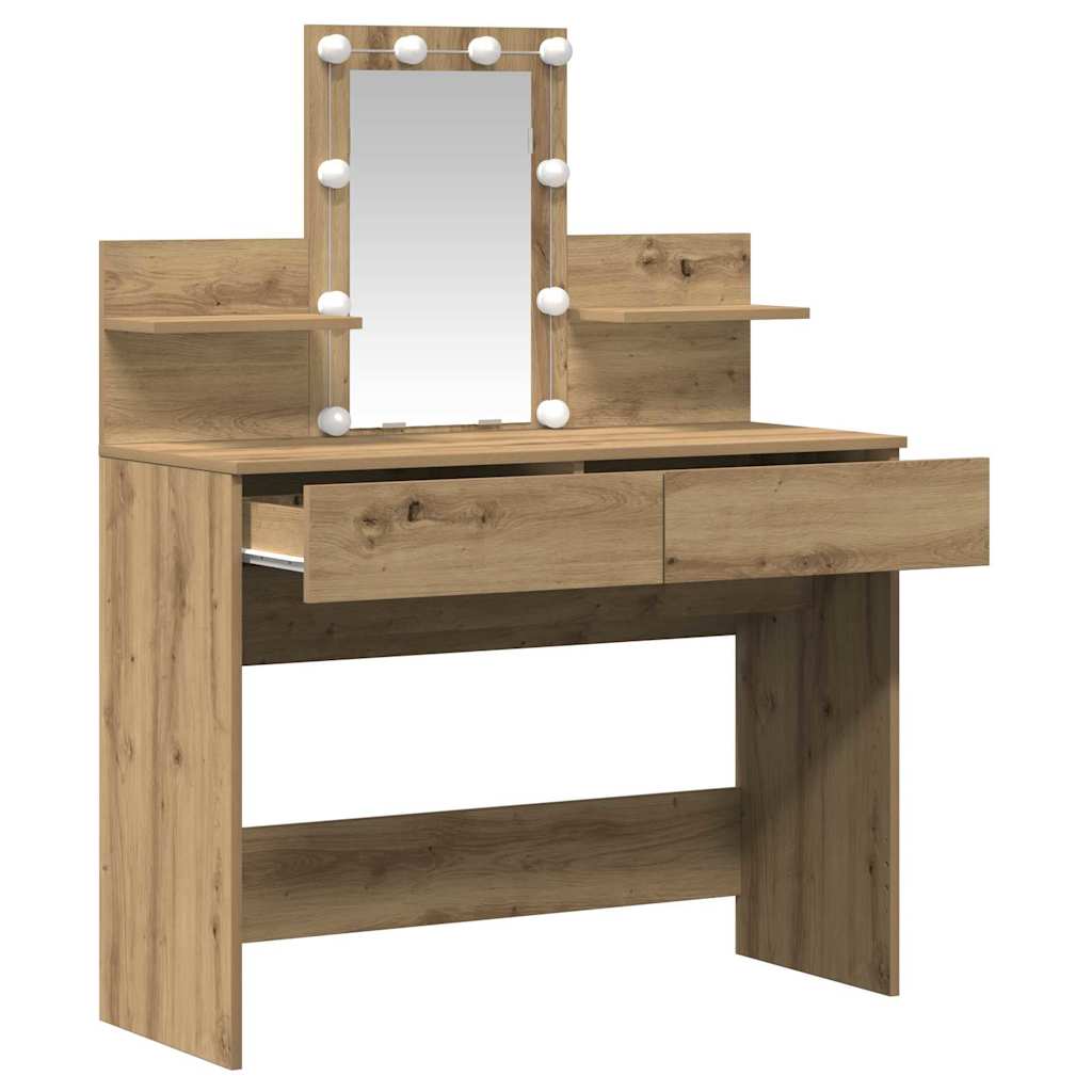 Schminktisch Artisan-Eiche 100 x 40 x 130 cm Holzwerkstoff
