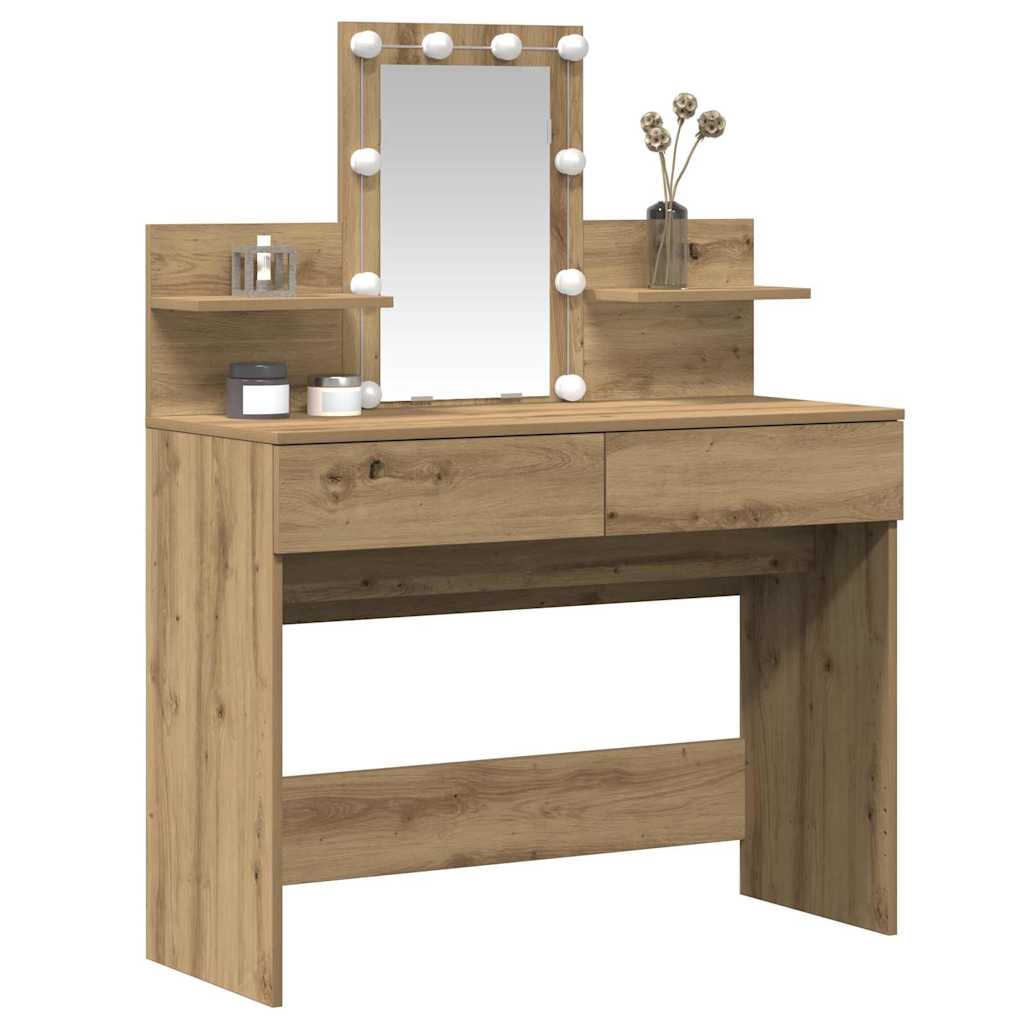 Schminktisch Artisan-Eiche 100 x 40 x 130 cm Holzwerkstoff