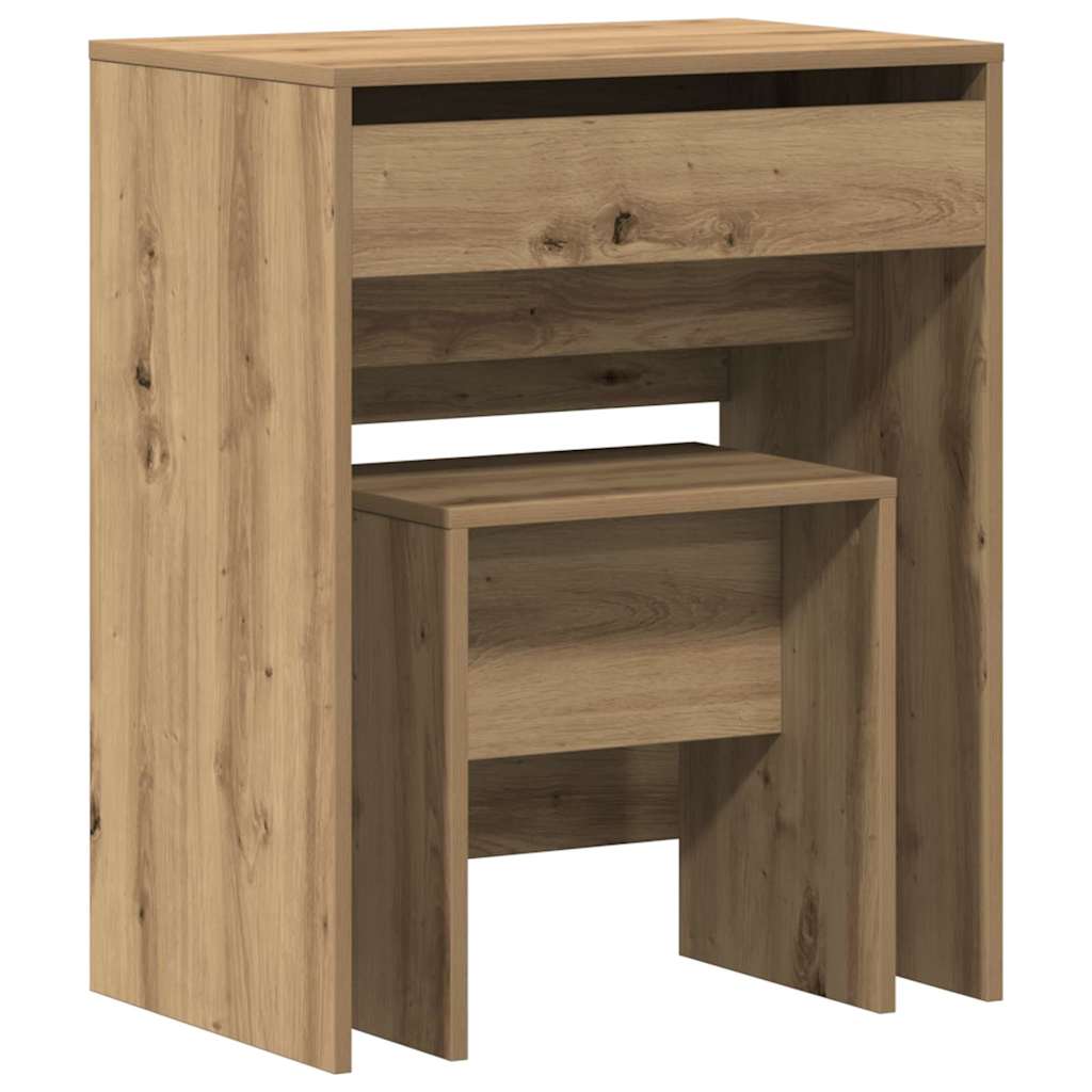 Schminktisch Artisan-Eiche 60 x 40 x 75 cm Holzwerkstoff