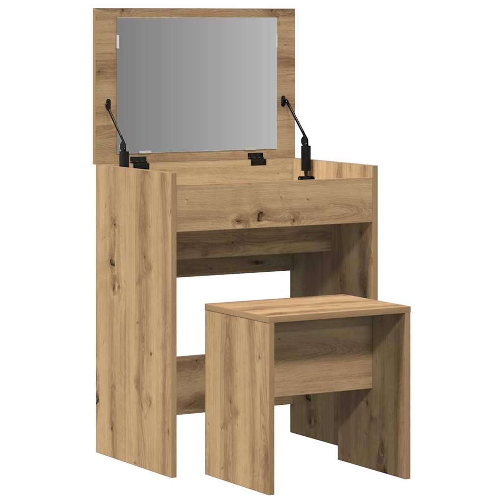 Schminktisch Artisan-Eiche 60 x 40 x 75 cm Holzwerkstoff
