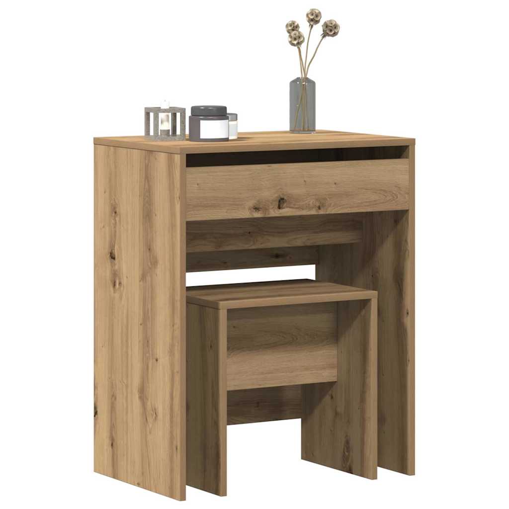 Schminktisch Artisan-Eiche 60 x 40 x 75 cm Holzwerkstoff