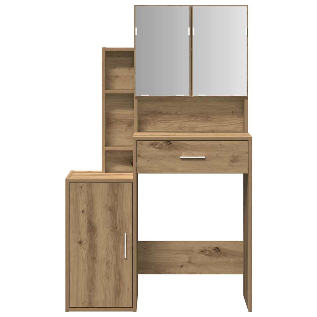 Schminktisch Artisan-Eiche 80 x 35 x 132 cm Holzwerkstoff