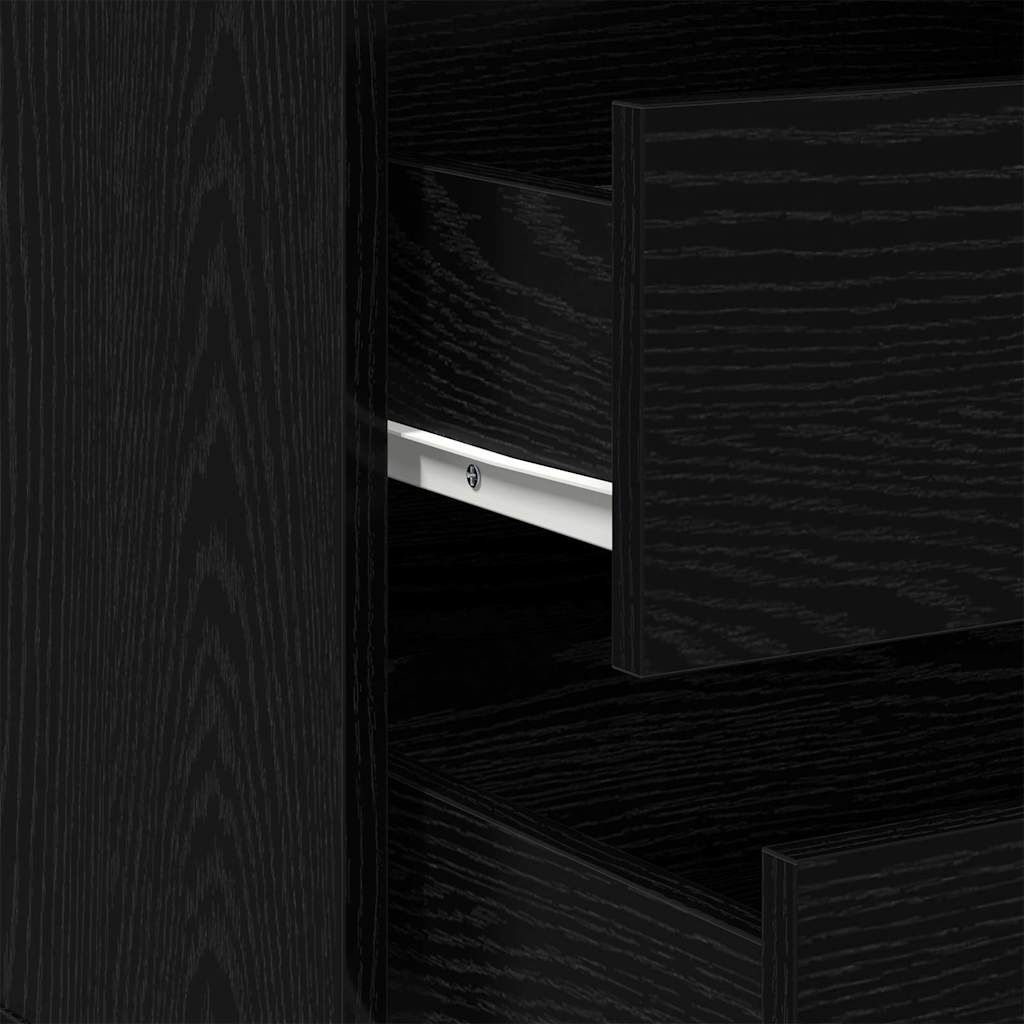 Schubladenschrank Schwarz 61 x 41 x 58 cm Holzwerkstoff