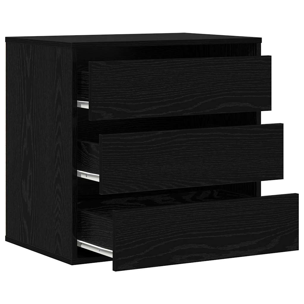 Schubladenschrank Schwarz 61 x 41 x 58 cm Holzwerkstoff