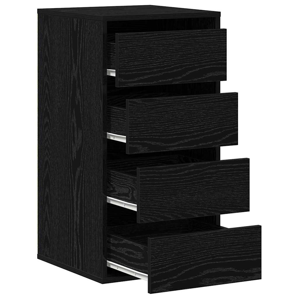 Schubladenschrank Schwarz 40 x 41 x 76 cm Holzwerkstoff