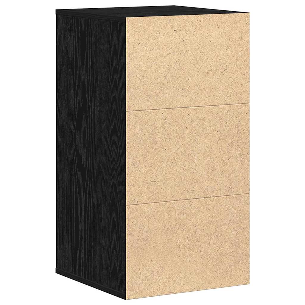 Schubladenschrank Schwarz 40 x 41 x 76 cm Holzwerkstoff