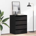 Schubladenschrank Schwarz 60 x 41 x 76 cm Holzwerkstoff