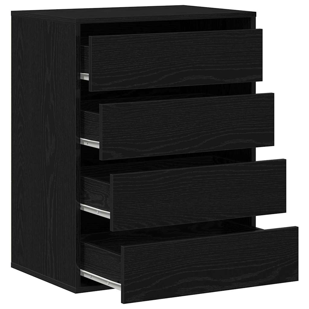 Schubladenschrank Schwarz 60 x 41 x 76 cm Holzwerkstoff