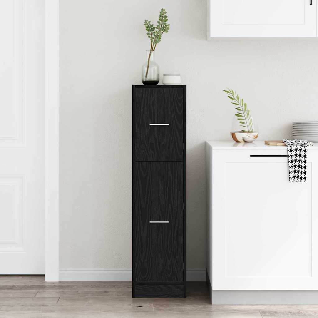 Apothekerschrank Schwarze Eiche 30 x 41 x 118 cm Holzwerkstoff