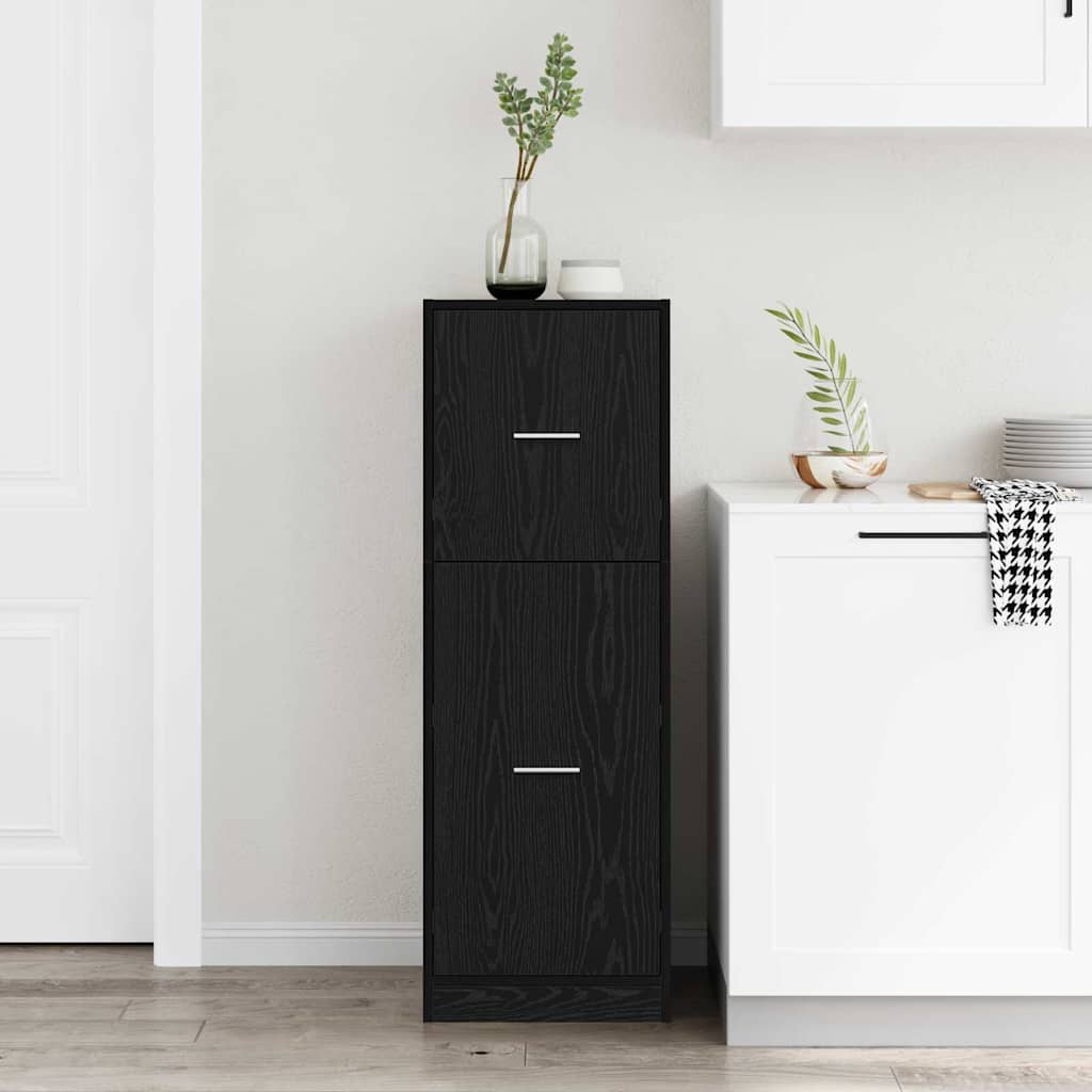 Apothekerschrank Schwarze Eiche 40 x 41 x 118 cm Holzwerkstoff