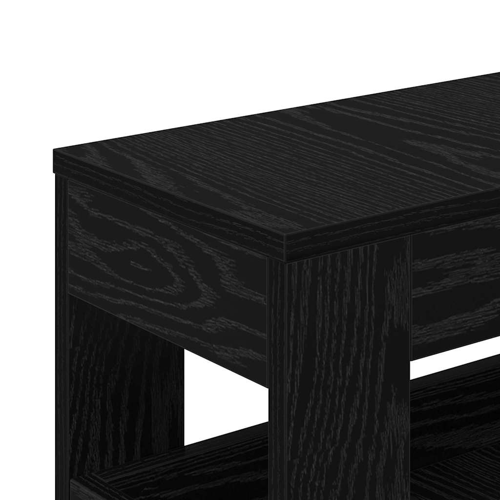Badezimmermöbel-Set Schwarz Eichen-Optik 65 x 23 x 87 cm