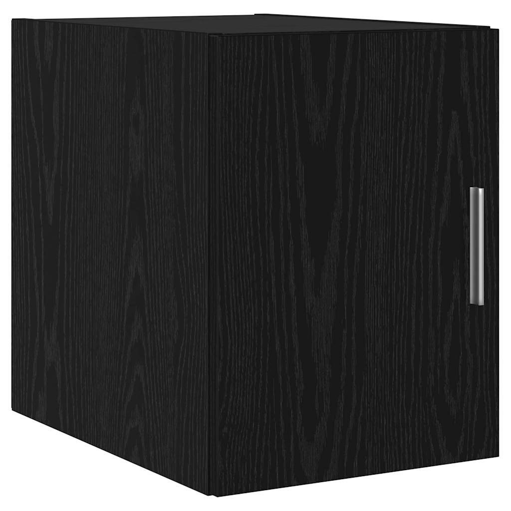 Wandschrank Schwarz Eichen-Optik 30 x 42,5 x 39,5 cm