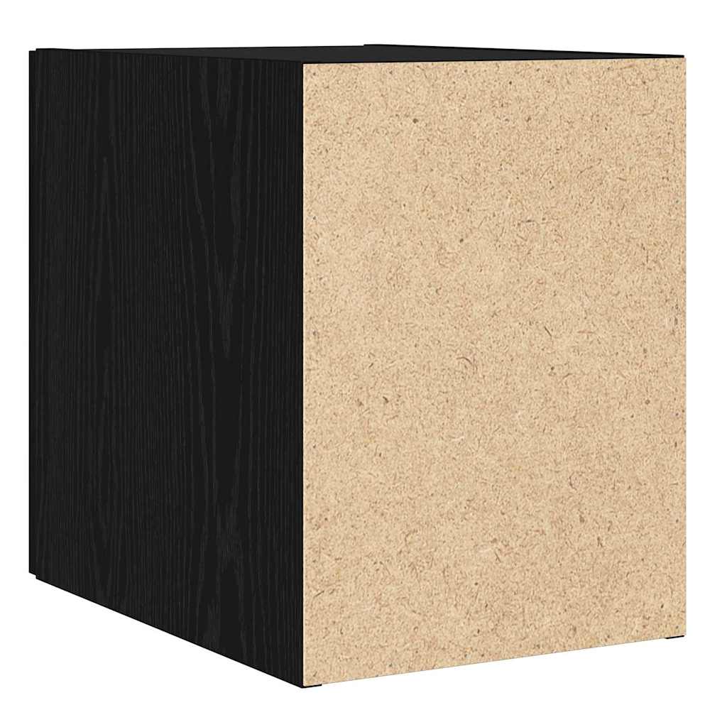 Wandschrank Schwarz Eichen-Optik 30 x 42,5 x 39,5 cm