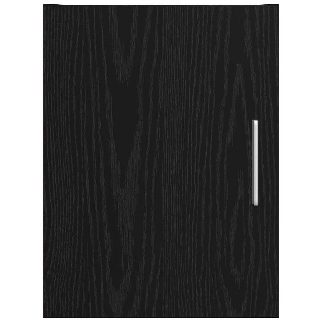 Wandschrank Schwarz Eichen-Optik 30 x 42,5 x 39,5 cm