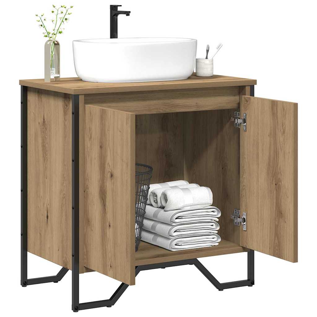 Waschbeckenschrank Artisan-Eiche 60 x 35 x 60 cm Holzwerkstoff