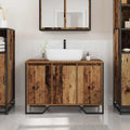 Waschbeckenunterschrank Altholz 91 x 35 x 60 cm Holzwerkstoff