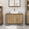 Waschbeckenschrank Artisan-Eiche 91 x 35 x 60 cm Holzwerkstoff
