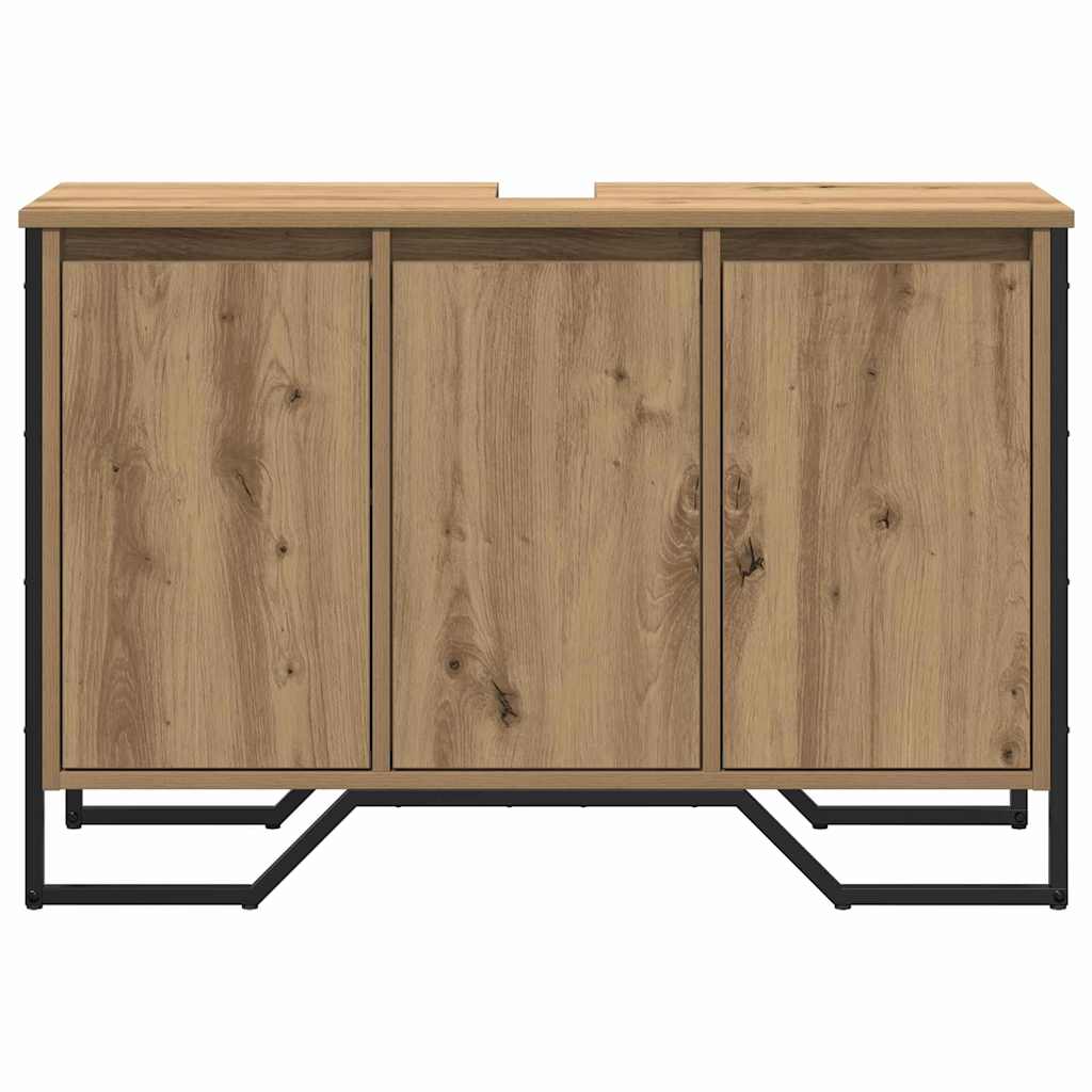 Waschbeckenschrank Artisan-Eiche 91 x 35 x 60 cm Holzwerkstoff
