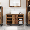 Waschbeckenschrank Altholz 91 x 35 x 60 cm Holzwerkstoff