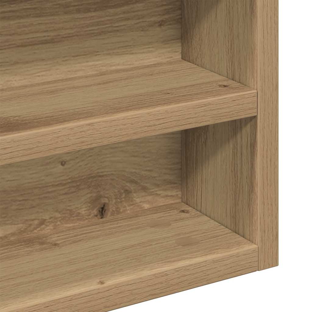 Vitrine mit Regal Artisan-Eiche 100 x 8,5 x 75 cm Holzwerkstoff