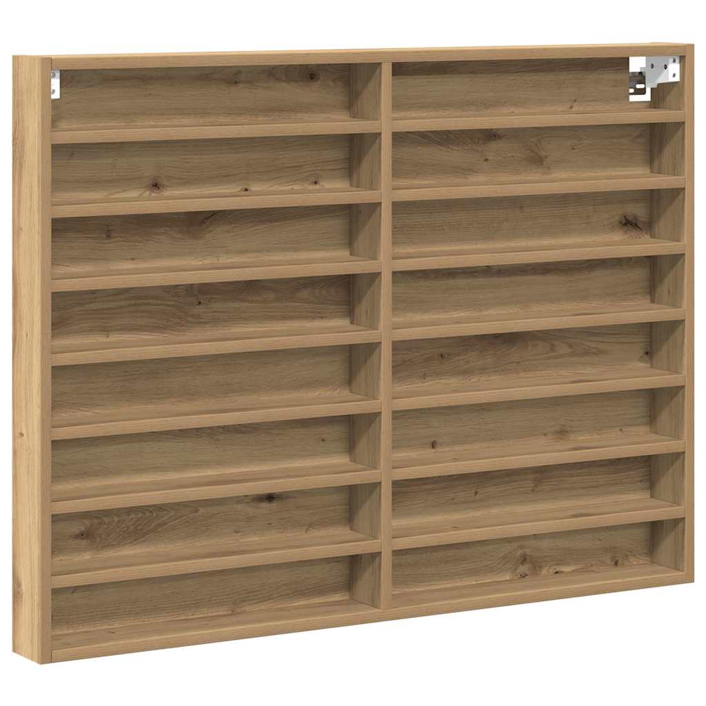 Vitrine mit Regal Artisan-Eiche 100 x 8,5 x 75 cm Holzwerkstoff
