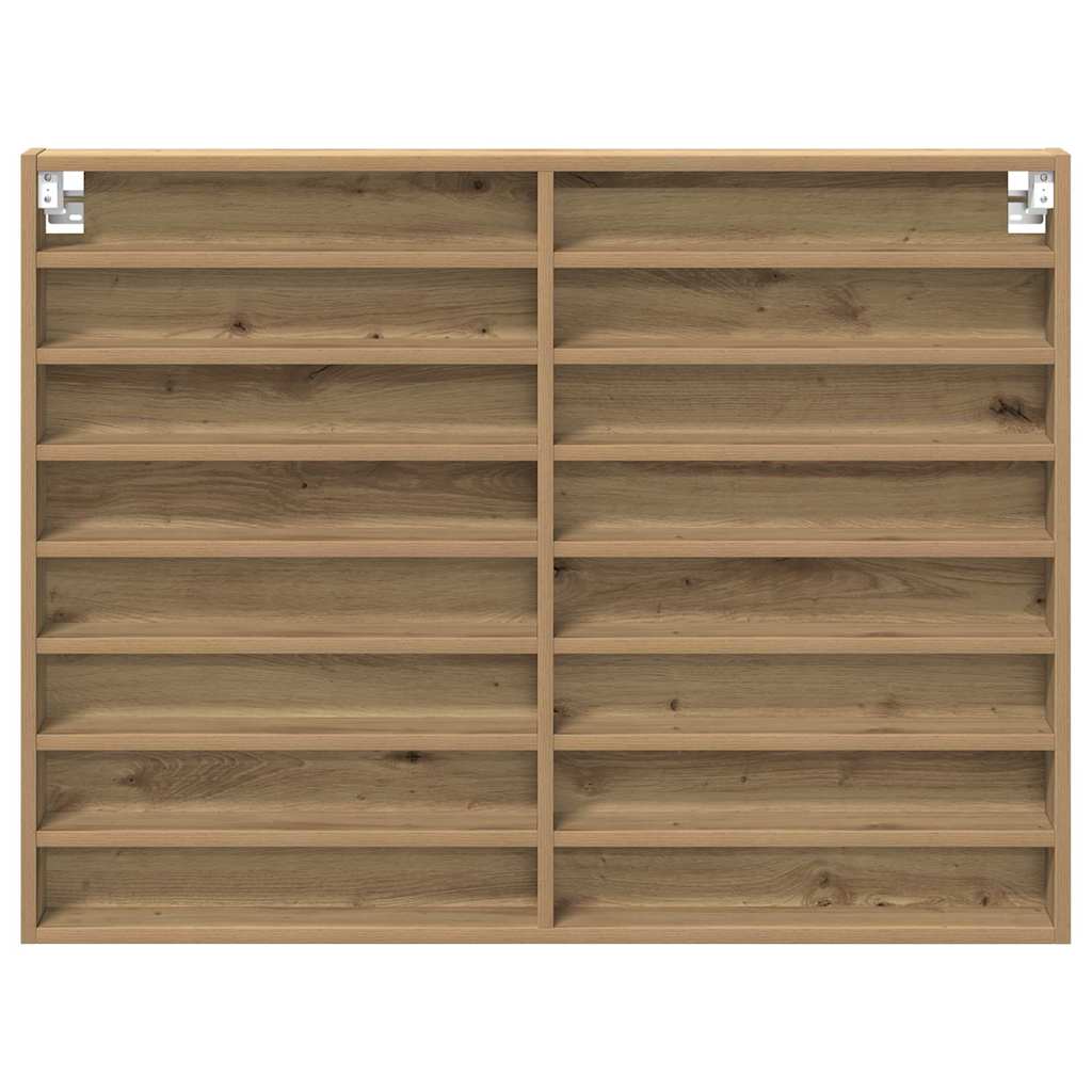 Vitrine mit Regal Artisan-Eiche 100 x 8,5 x 75 cm Holzwerkstoff