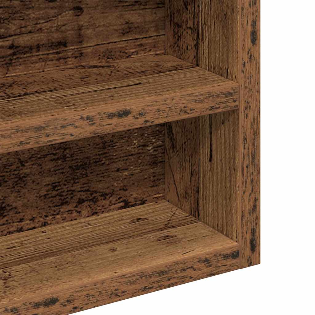 Vitrine mit Regal Altholz 60 x 8,5 x 58 cm Holzwerkstoff