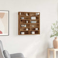 Vitrine mit Regal Altholz 60 x 8,5 x 58 cm Holzwerkstoff