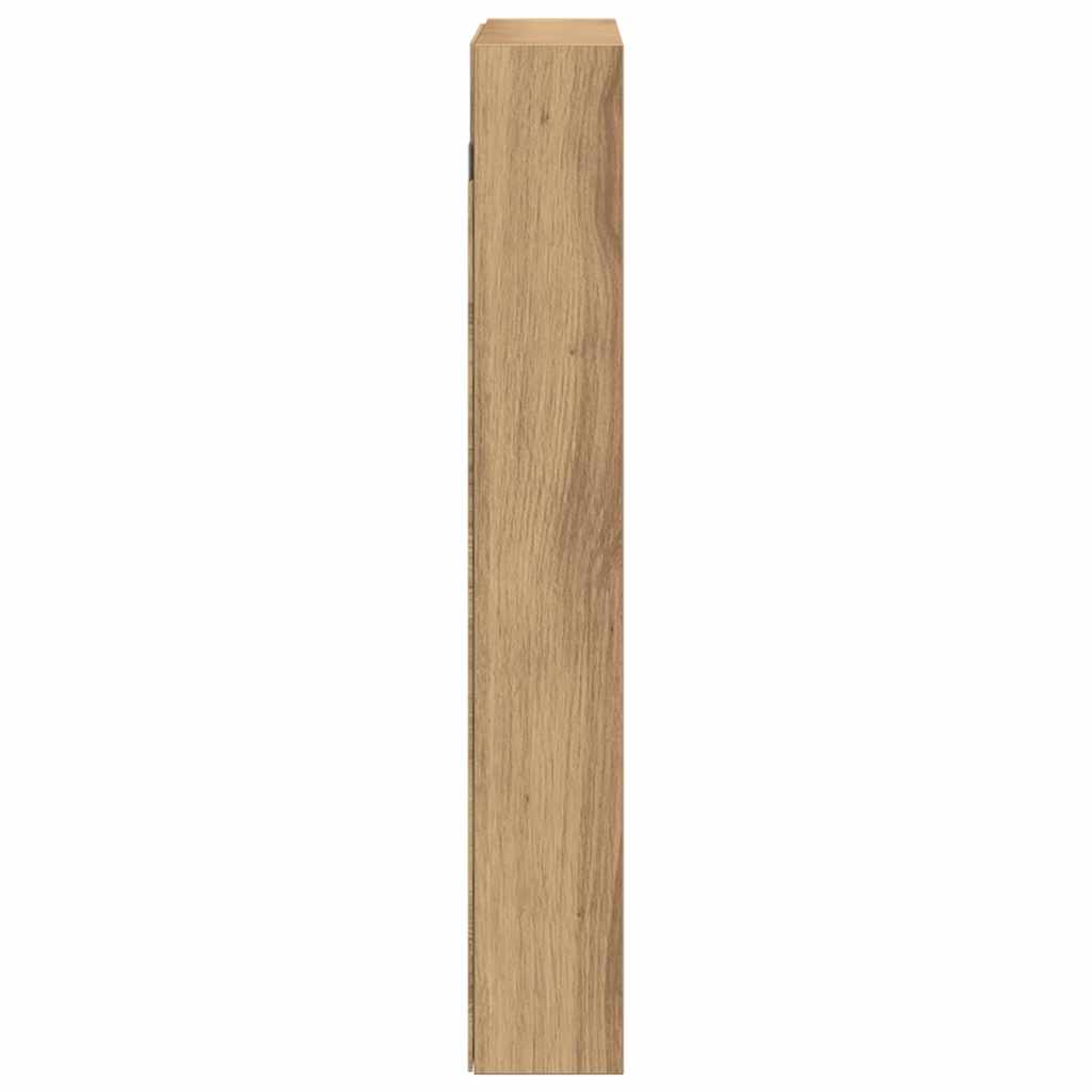 Vitrine mit Regal Artisan-Eiche 60 x 8,5 x 58 cm Holzwerkstoff