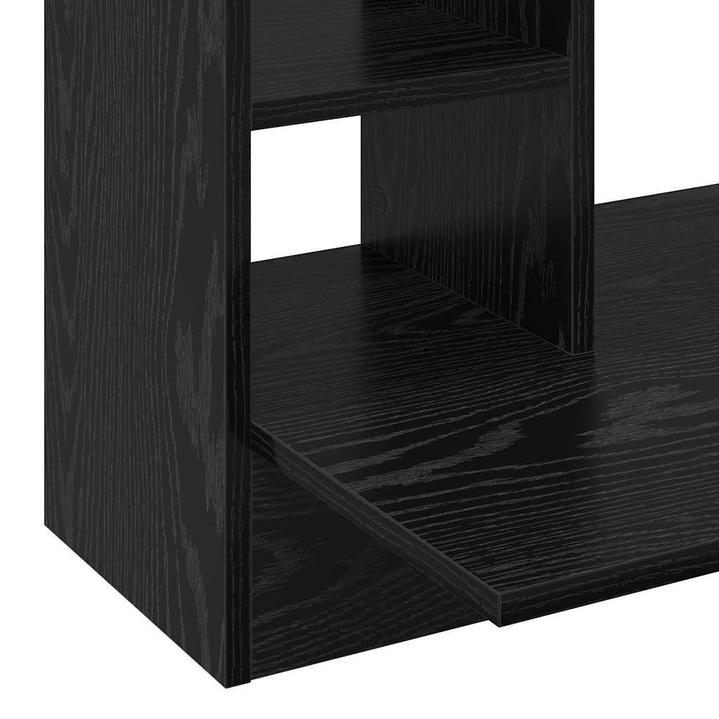 Wandtisch Schwarz Eichen-Optik Holzwerkstoff 105 x 48 x 75 cm