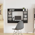 Wandtisch Schwarz Eichen-Optik Holzwerkstoff 105 x 48 x 75 cm