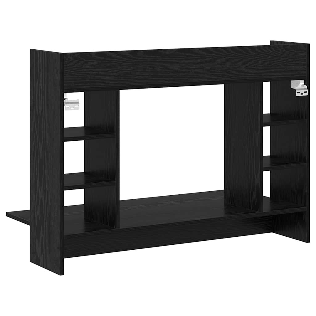 Wandtisch Schwarz Eichen-Optik Holzwerkstoff 105 x 48 x 75 cm