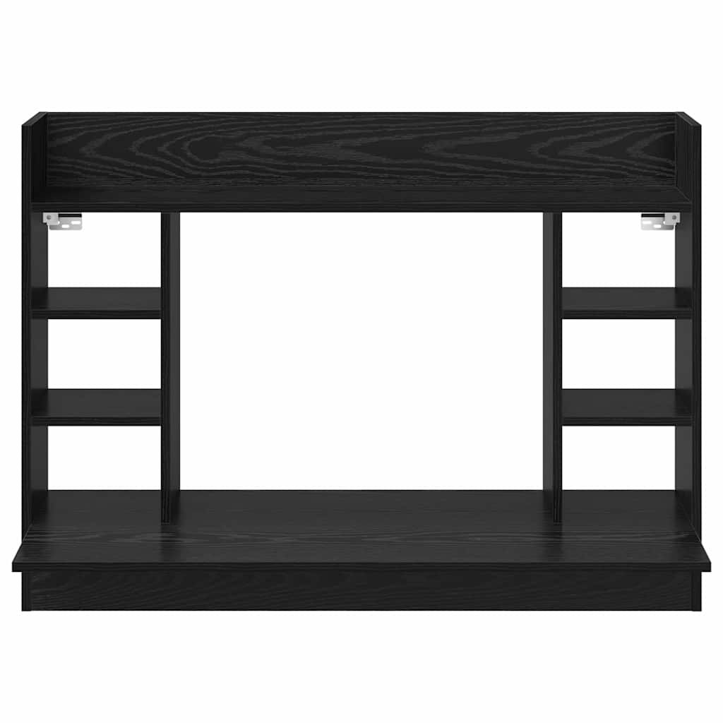 Wandtisch Schwarz Eichen-Optik Holzwerkstoff 105 x 48 x 75 cm