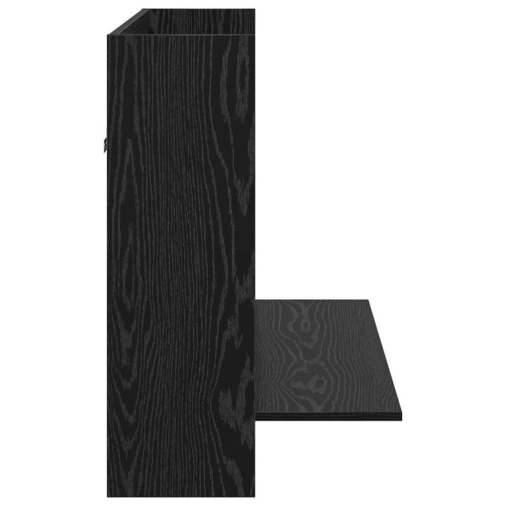 Wandtisch Schwarz Eichen-Optik Holzwerkstoff 105 x 48 x 75 cm