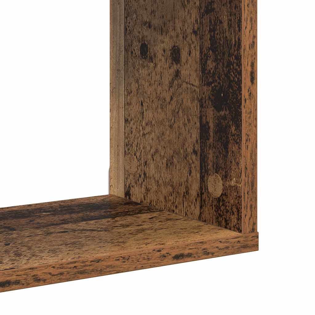 Wandregal mit Regal Wandmontiert Braun Holzwerkstoff